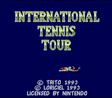 International Tennis Tour (Europe) screen shot title